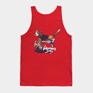 Jealous Puppy Dog Valentine's Day Tank Top